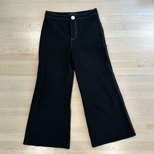 Zara contrast stitch pants